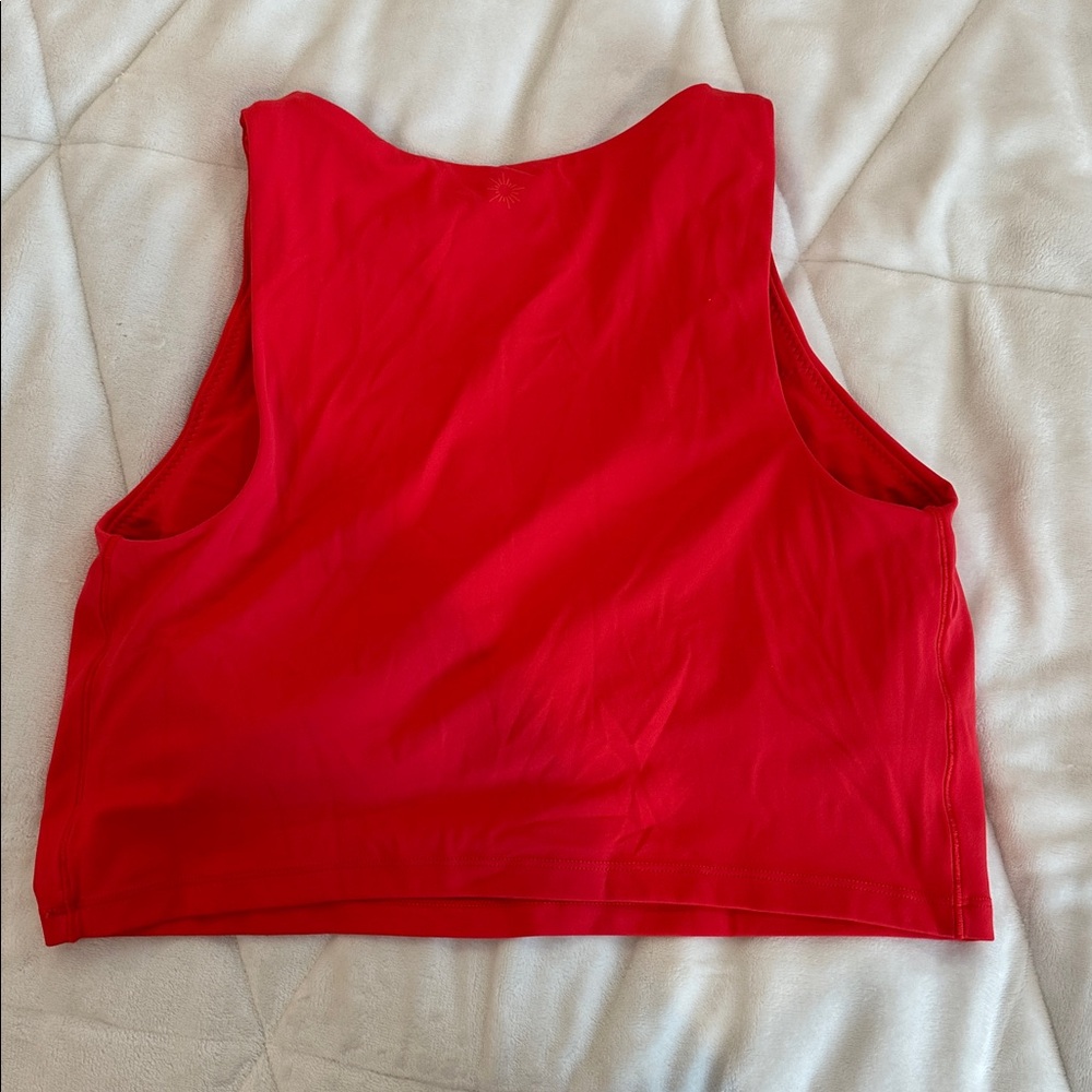 Aerie Vibrant Red Crop Top - Picture 3 of 4